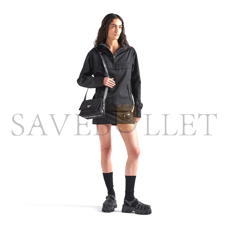 PRADA TRAVELLER RE-NYLON SMALL QUILTED SHOULDER BAG 1BD313 (23*16*11cm) PRADA TRAVELLER RE-NYLON SMALL QUILTED SHOULDER BAG 1BD313 (23*16*11cm)